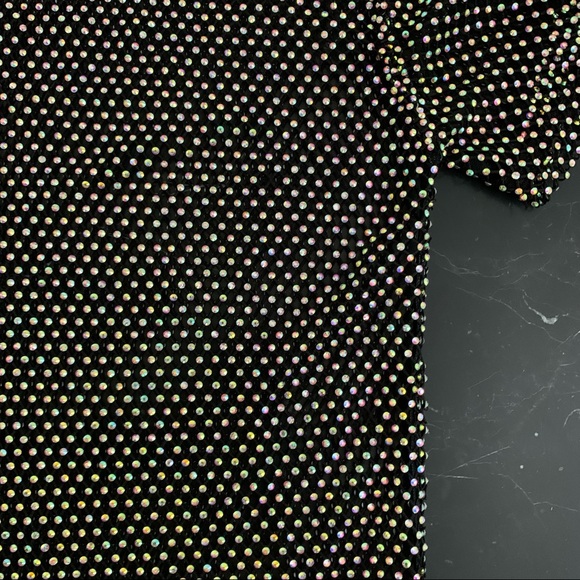 DAVID KOMA Crystal Mesh Oversized T-shirt UM 6 - Picture 11 of 12